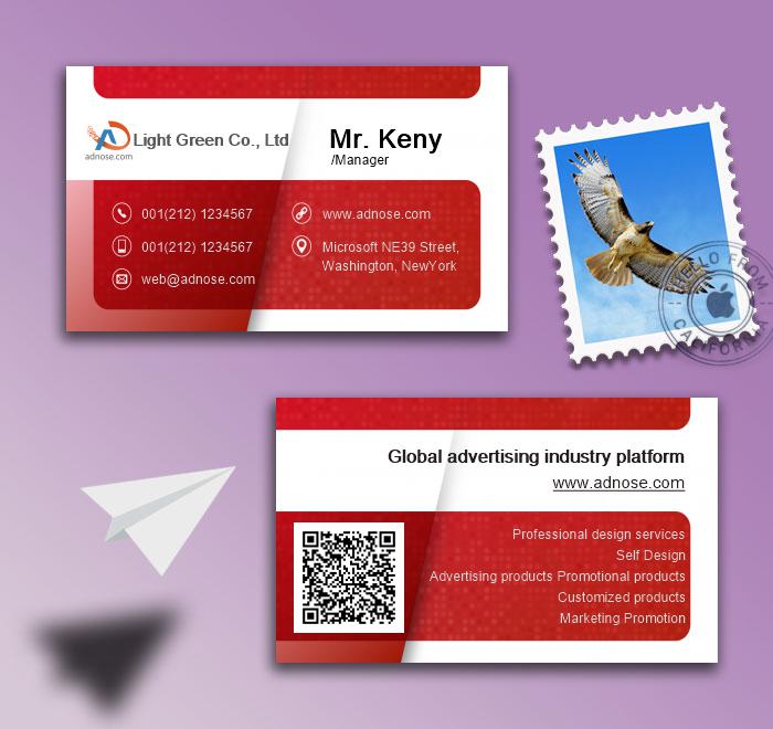 Red creases business card2