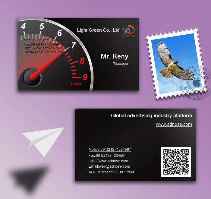 Black table business card2