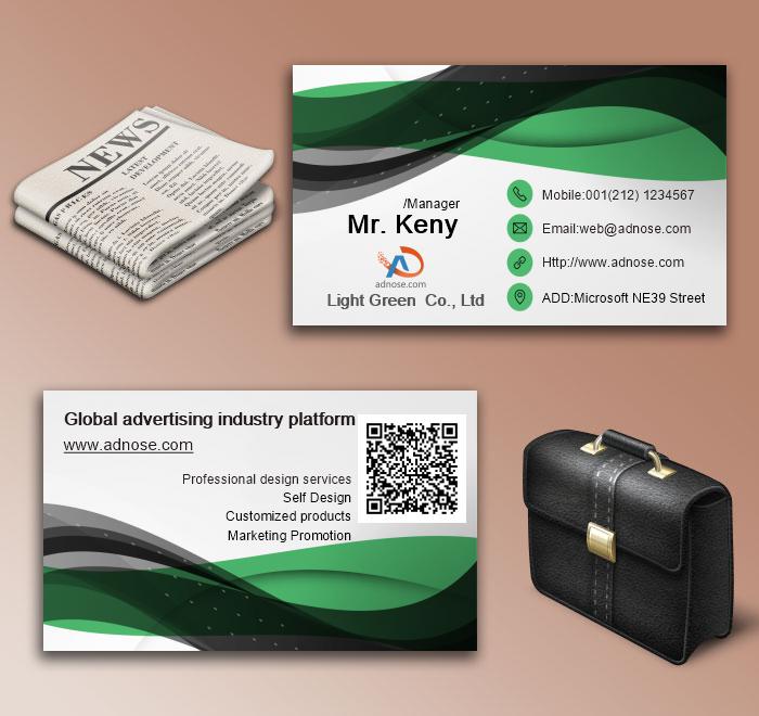 Green ribbon nusiness card6