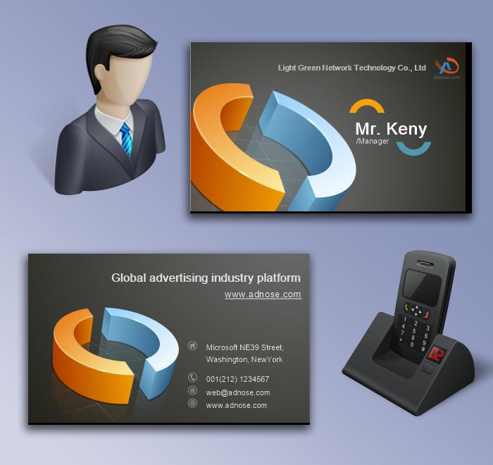 3D ring fashion business card6