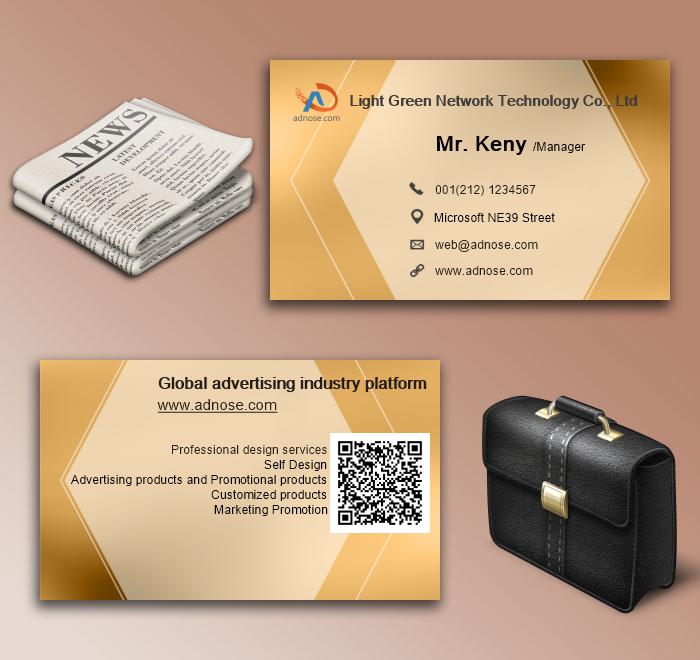 Brown and yellow business card6