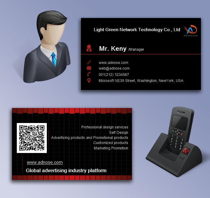 Black fashion business card5