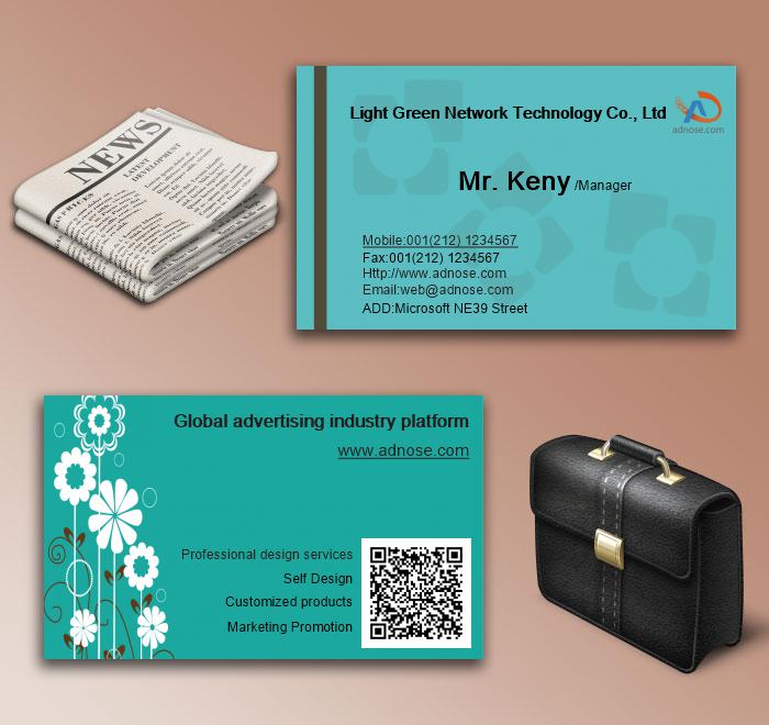 Green shading business card6