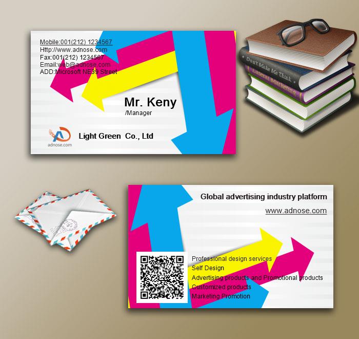 Color arrow business card3