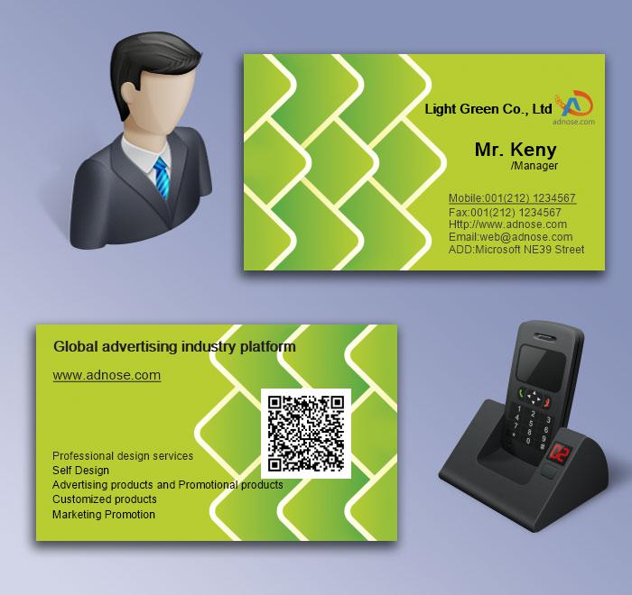 Light green scale business card5