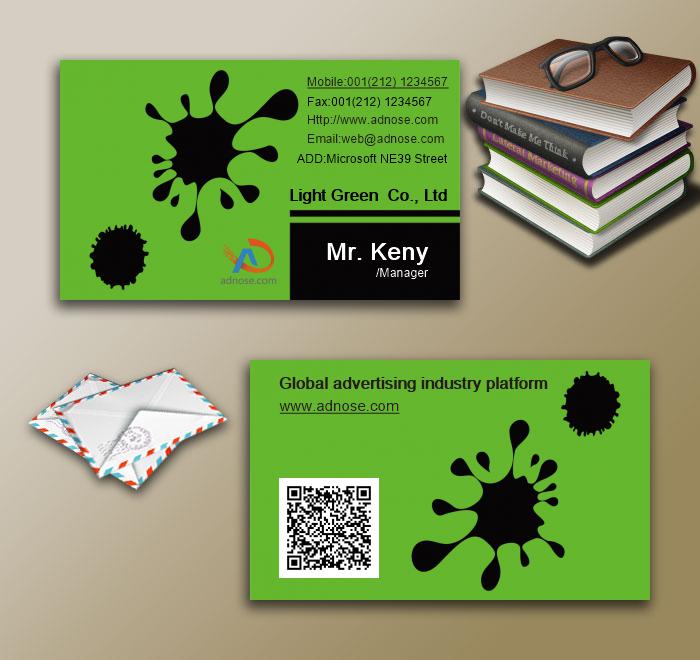 Drops of ink business card3