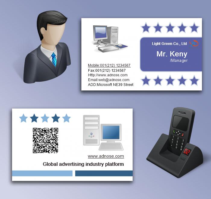 Five star computer business card5