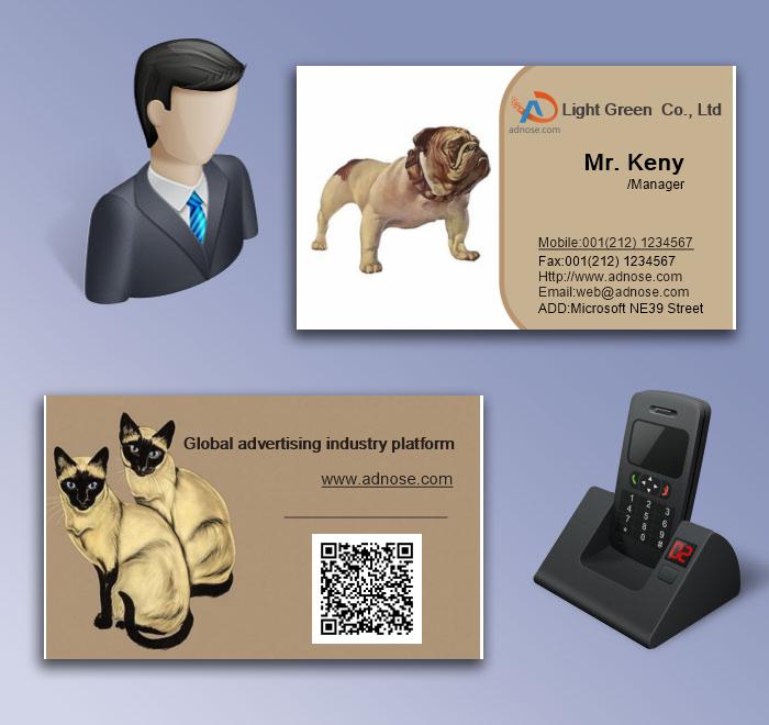 Brown pet dog business card5