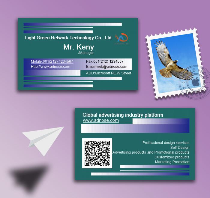 Purple Stripe business card2