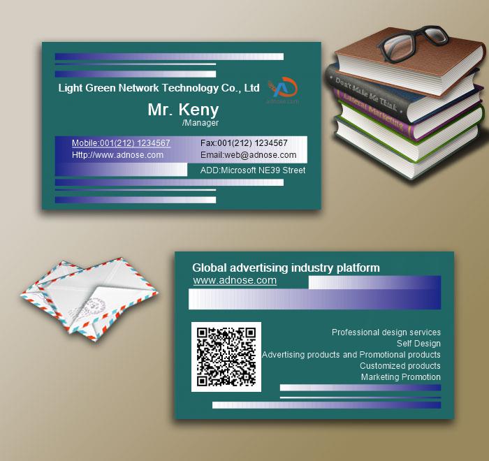 Purple Stripe business card3