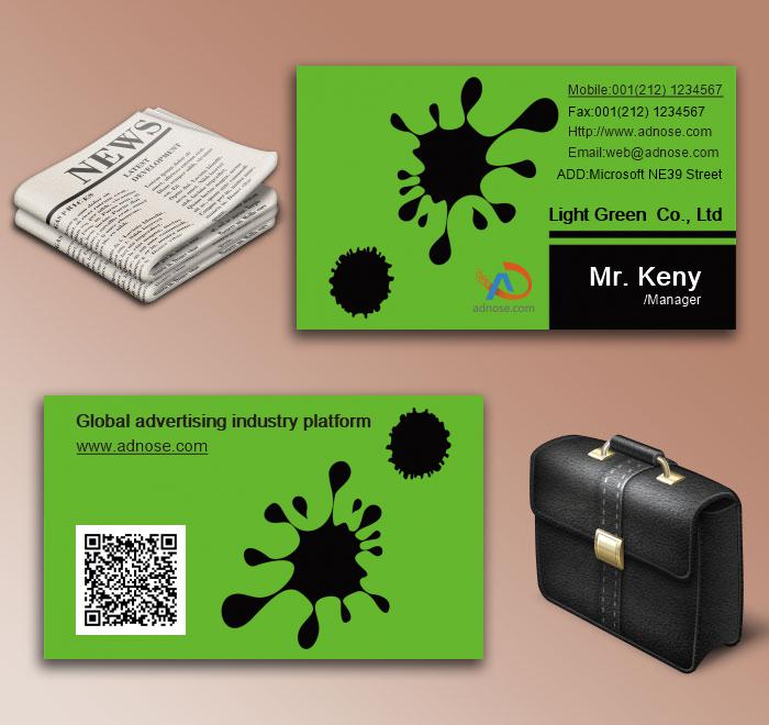 Drops of ink business card6