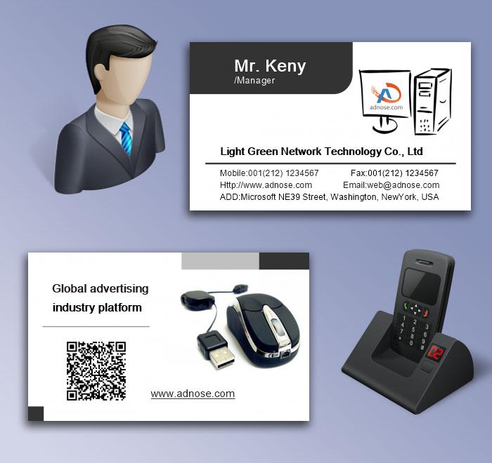 Black and white computer business card5