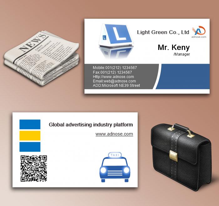 Blue rental business card6
