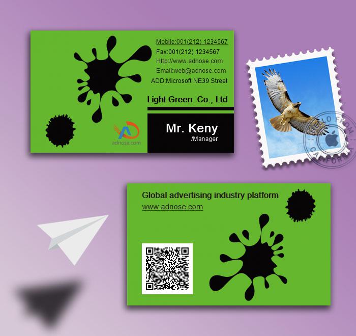 Drops of ink business card2