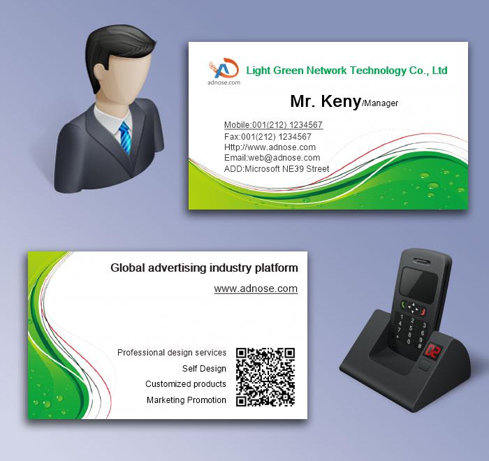 Grass green dew business card5