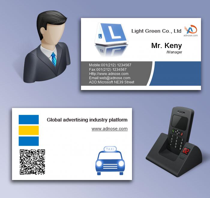 Blue rental business card5