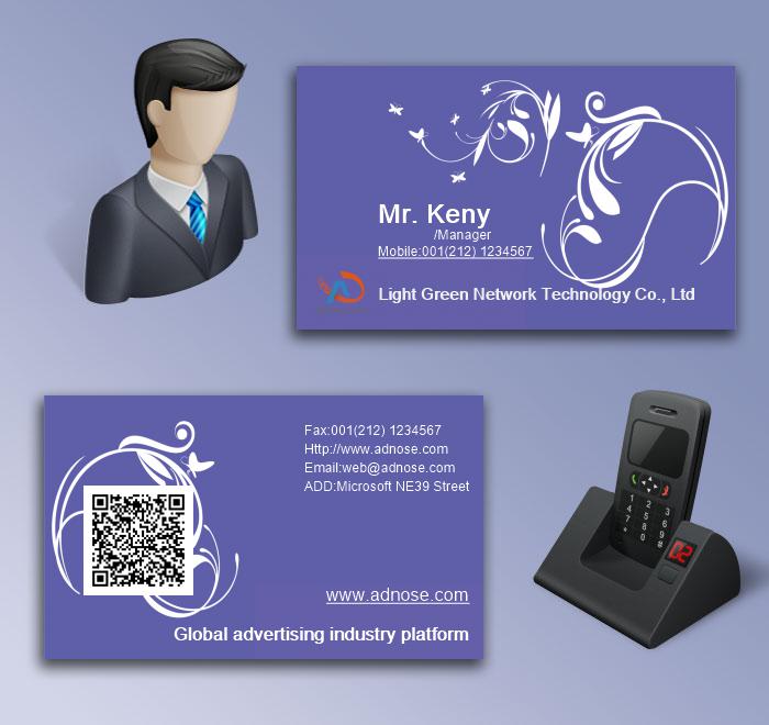 Flower art business card5
