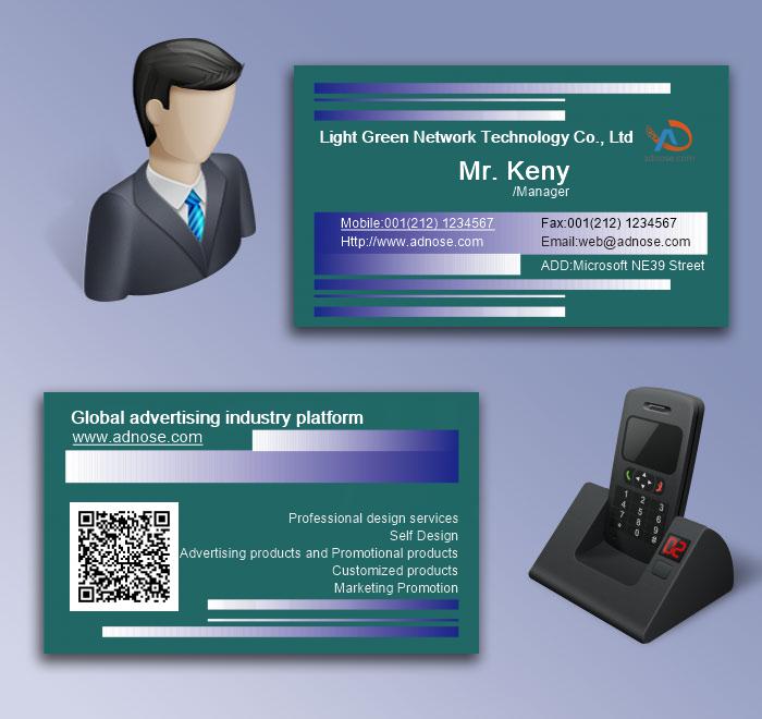 Purple Stripe business card5