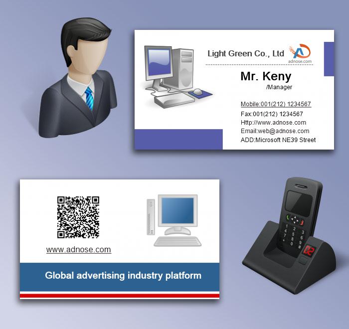 Office computer business card5