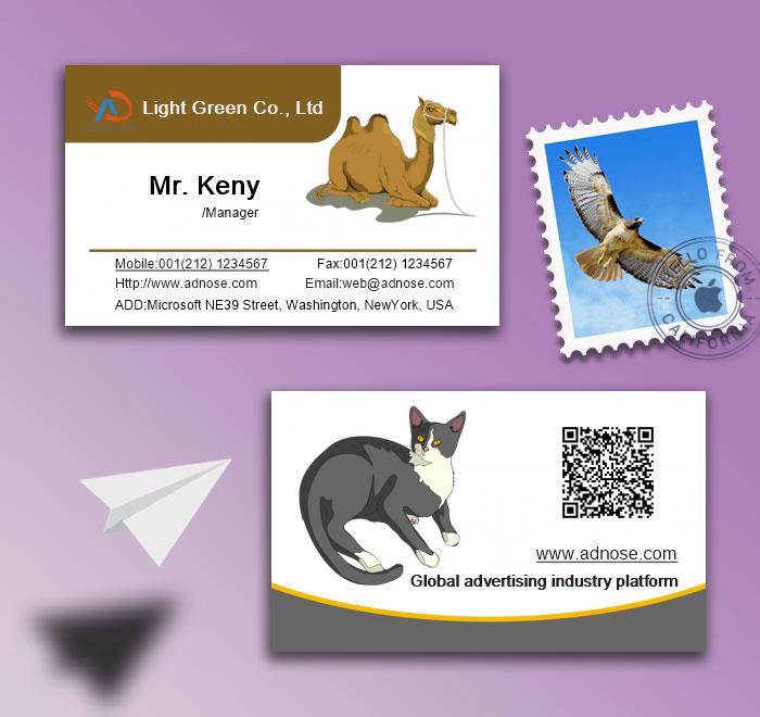 Animal cartoon drawing card2