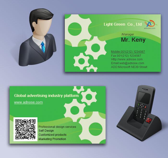 Grass green gear business card5