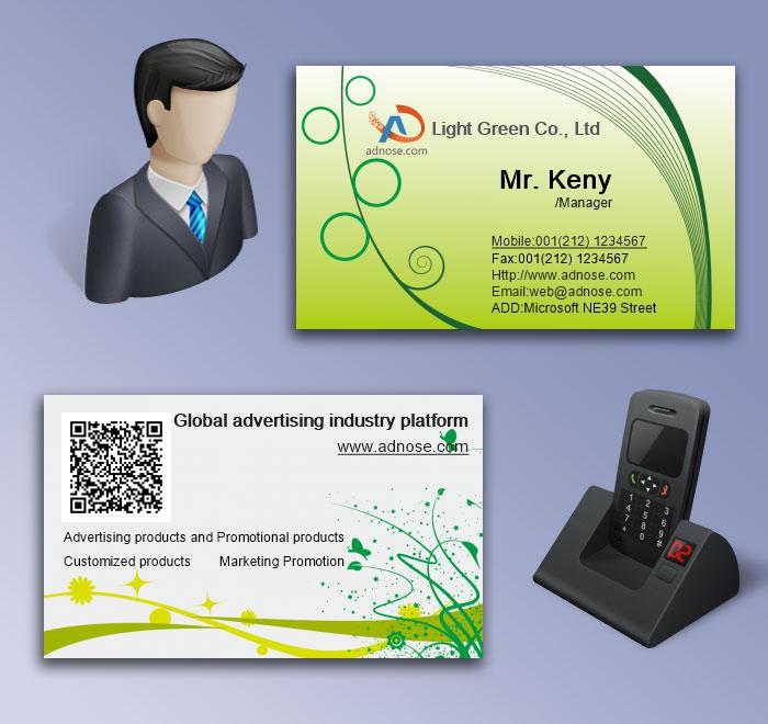 Green vine business card5