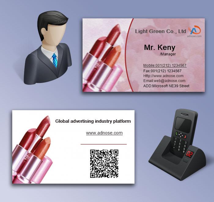 Beauty lipstick business card5