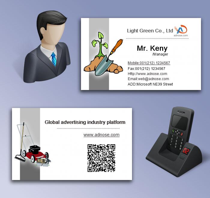 Gardener business card5