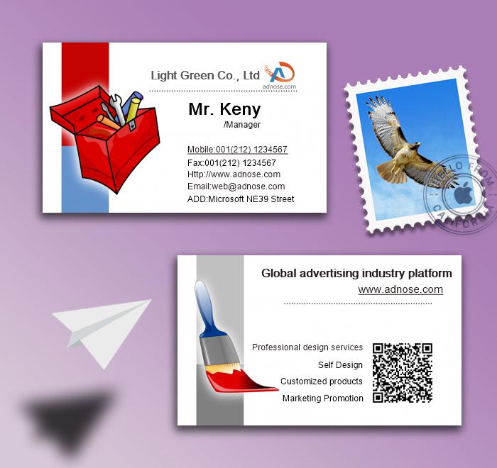 Decoration worker business card2