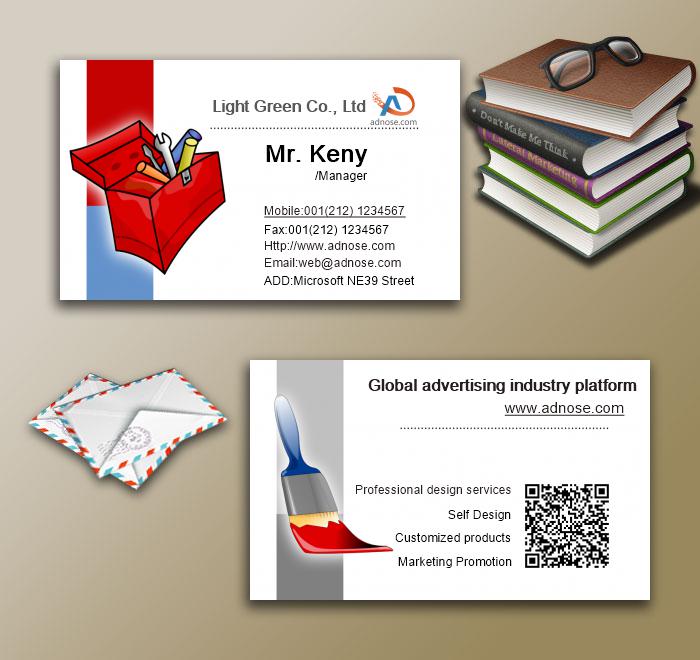 Decoration worker business card3
