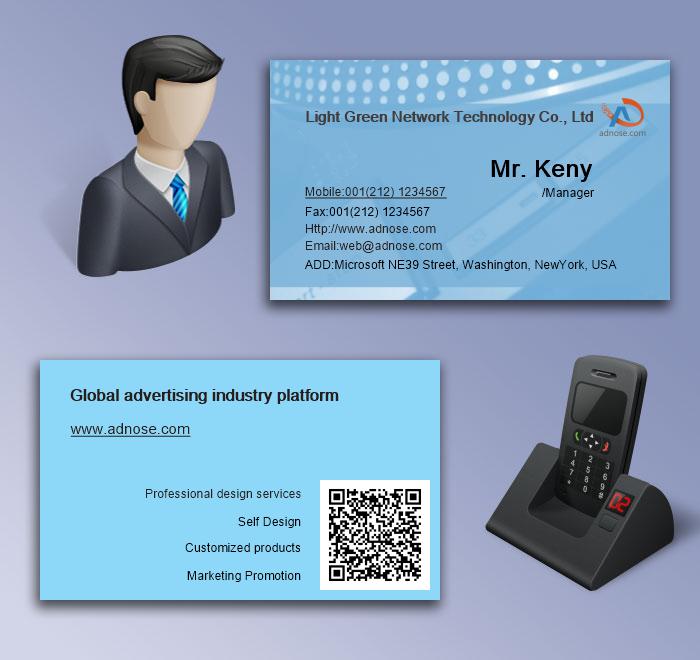 Sky Blue Business Card5