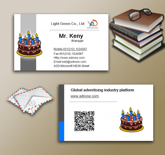 Chocolate cake business cards3