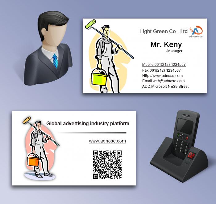 Painting worker business card5
