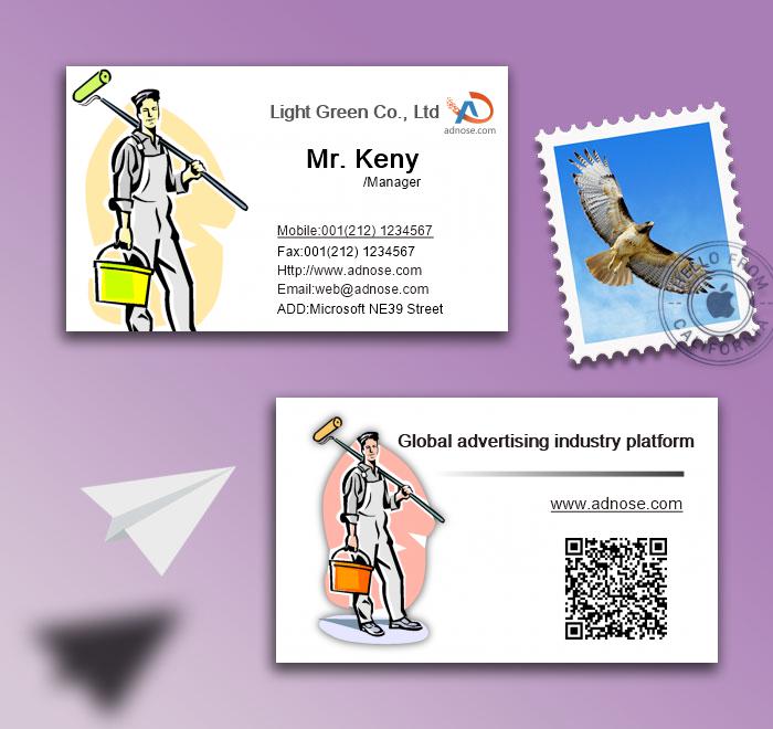 Painting worker business card2