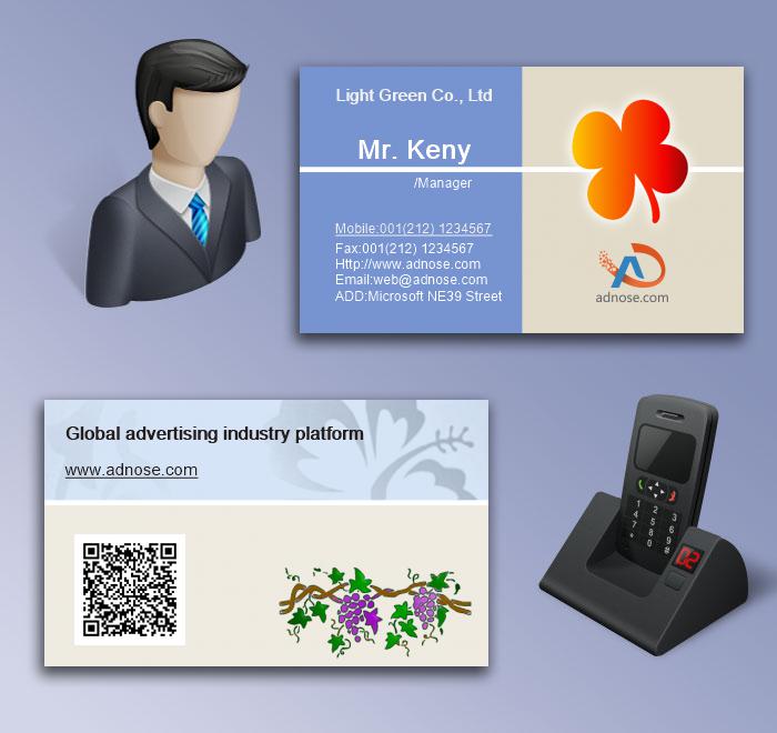 Vegetation flower vine business card5