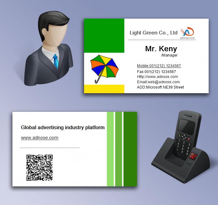 Green edge business cards5
