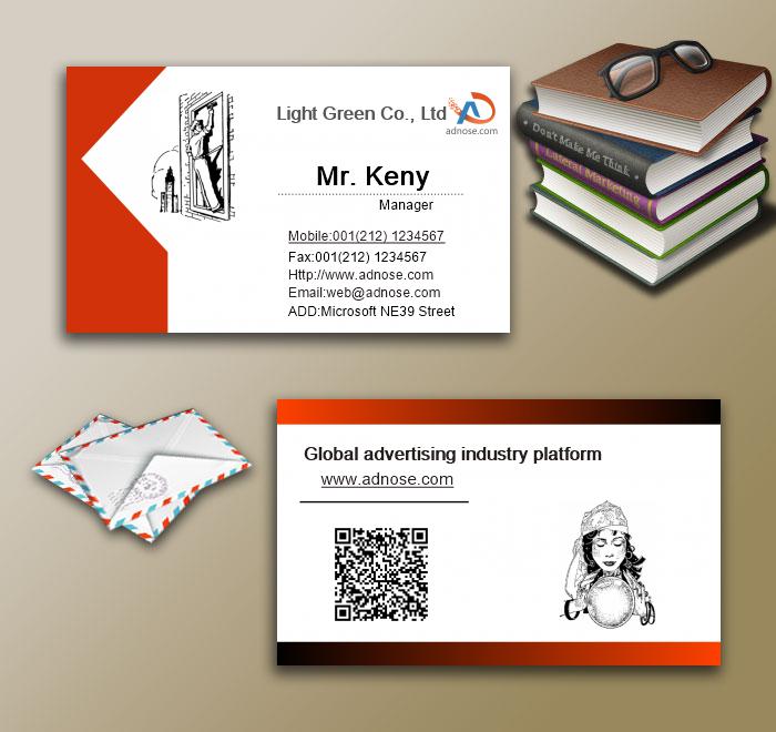Red edge business card3