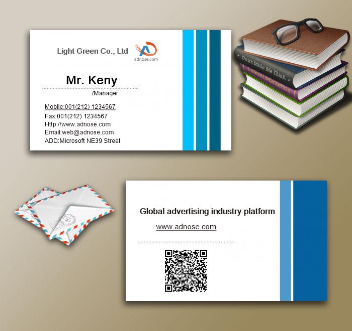 Blue side business card3