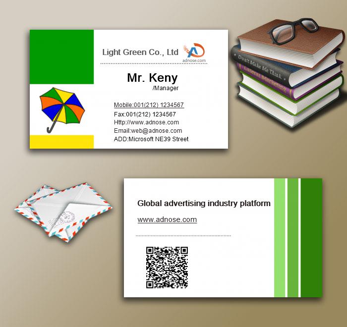 Green edge business cards3