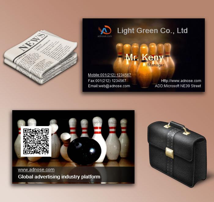 The bowling alley name card6