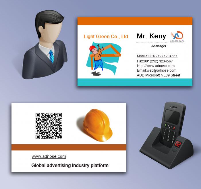 Co<em></em>nstruction workers business card5