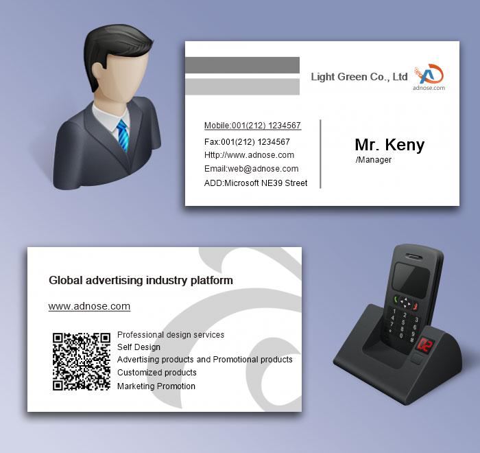 Gray white line card5