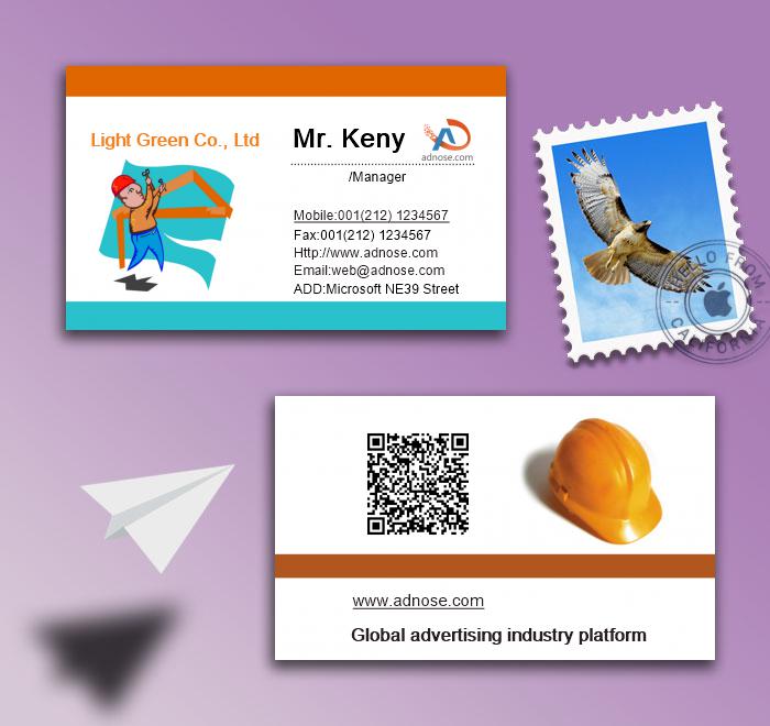 Co<em></em>nstruction workers business card2