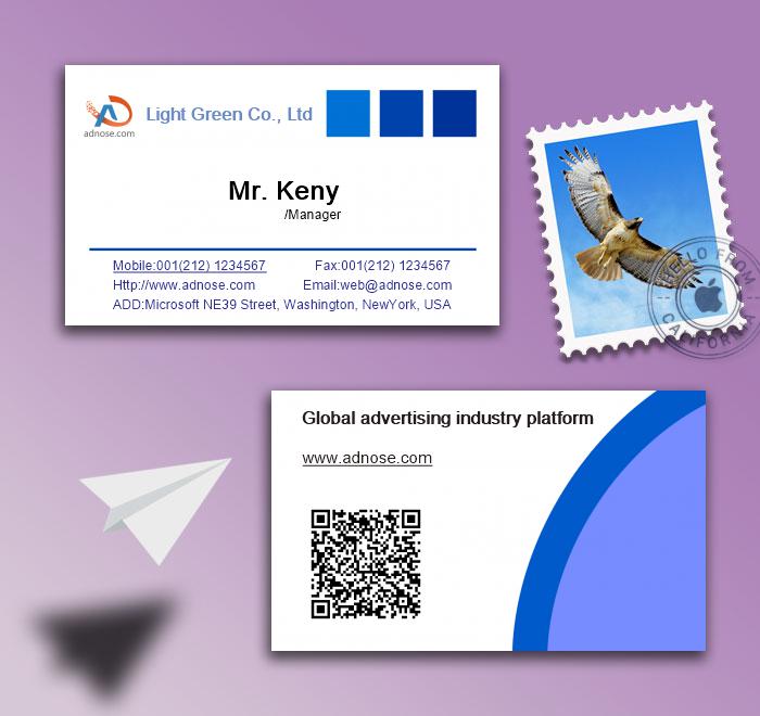 Blue envelopes card2