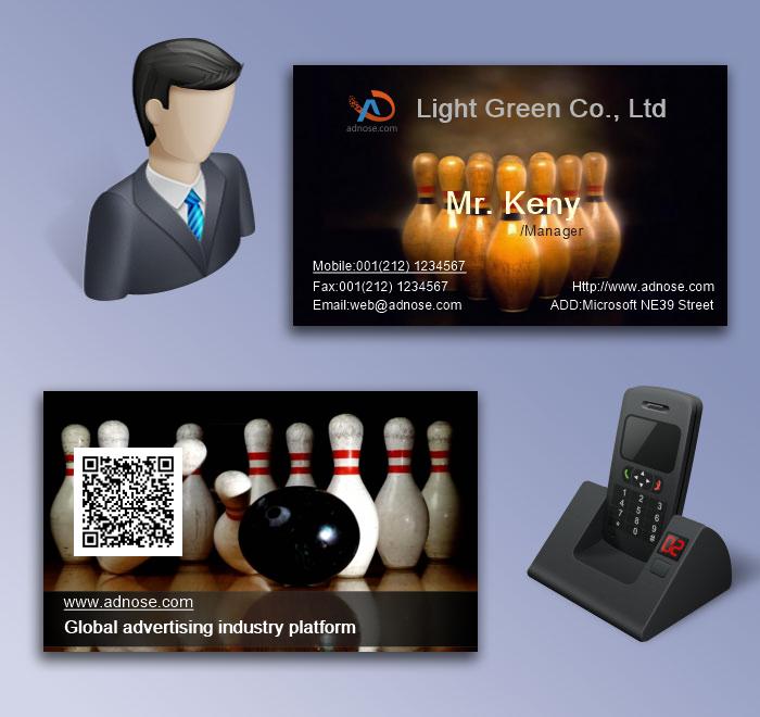 The bowling alley name card5