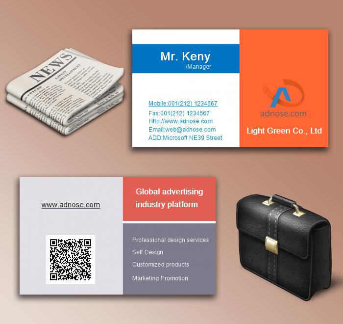 Orange blue card6