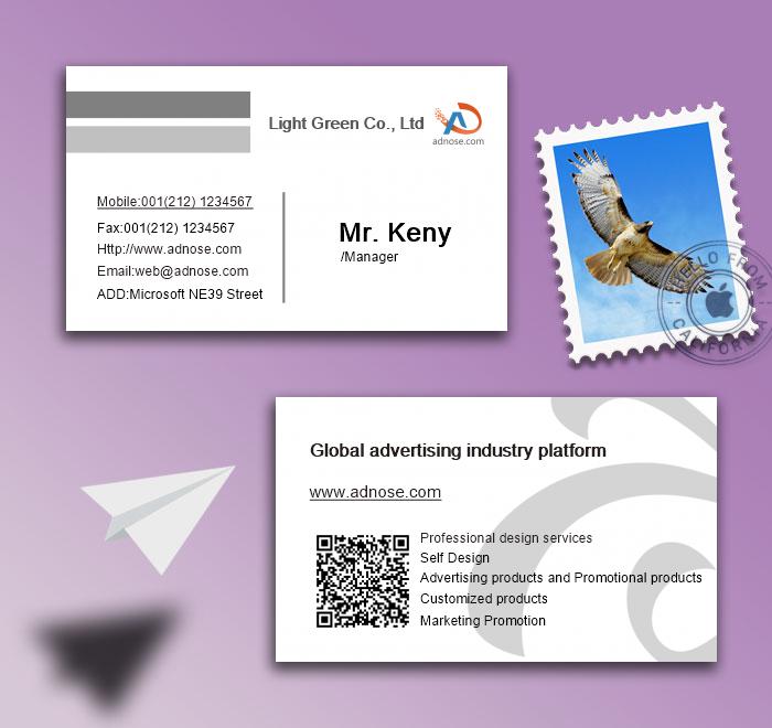 Gray white line card2