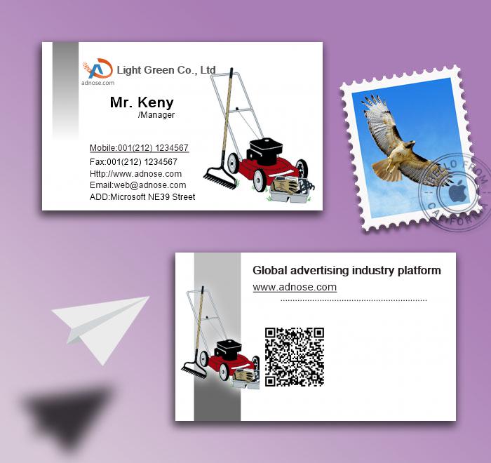 Lawn mower business card2