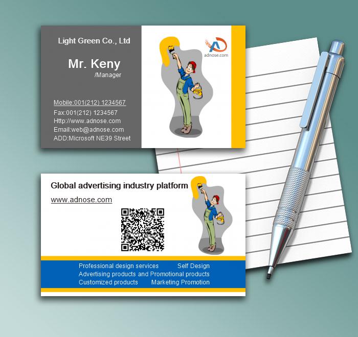 Painting worker business card1