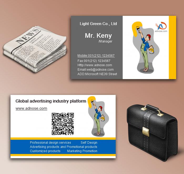 Painting worker business card6